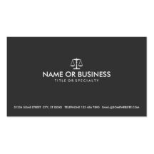 simple law business card templates