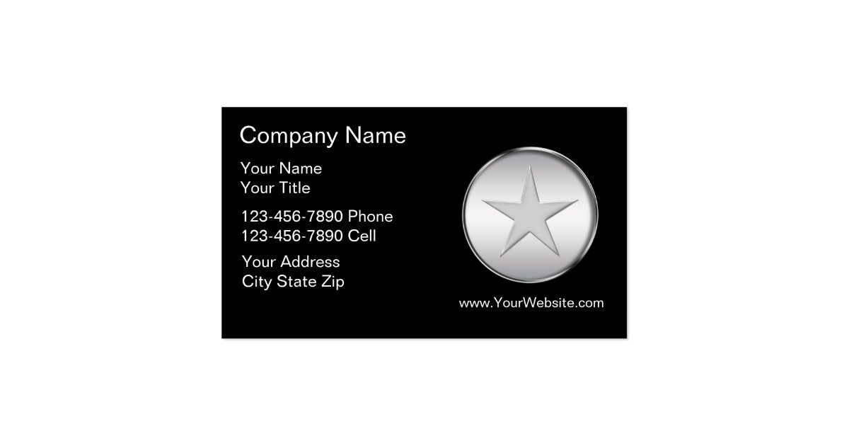 Simple Law Enforcement Business Card Zazzle