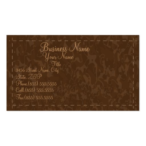 Simple Leather Business Card (front side)