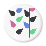 Simple Leaves Fridge Magnet