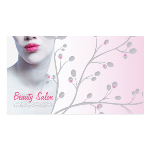 Simple Light Woman Beauty Salon Card Business Card Template