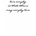 simple living t-shirts