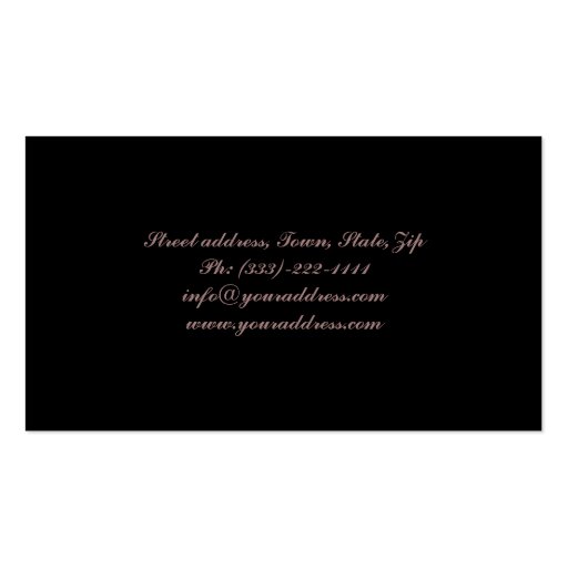 Simple Lock Of Brown Hair Stylist Card Business Card Template (back side)
