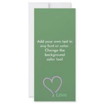 Simple Love and Heart rack cards