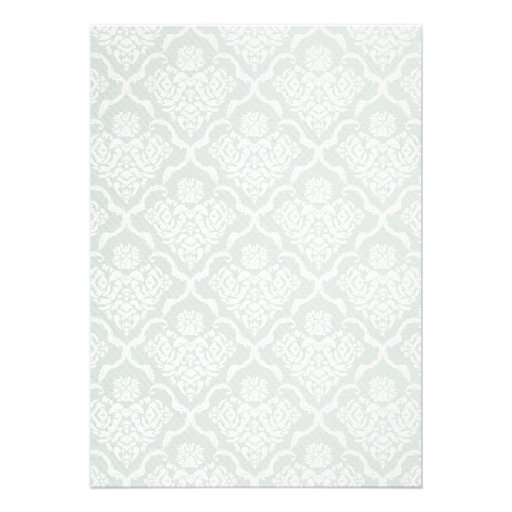 Simple Luxury Damask Wedding Invitations