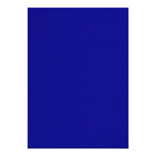 Simple Luxury Royal Blue Wedding Invitations