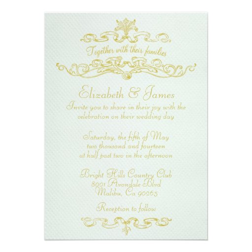 Simple Luxury Wedding Invitations