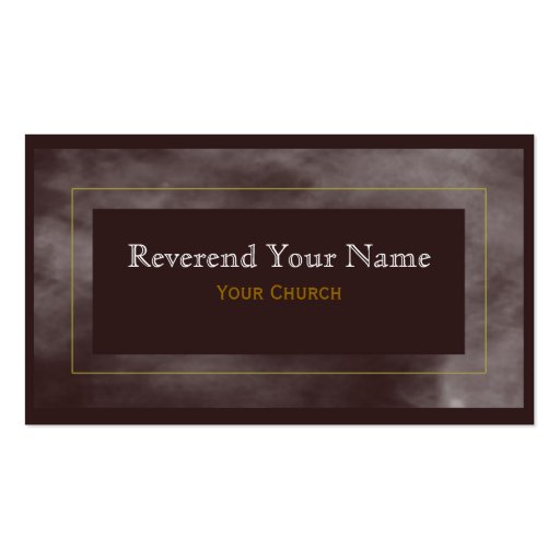 Simple Marble Business Card (front side)