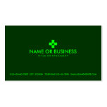 simple medical marijuana business card templates