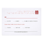 Simple Minimalist Double Happiness Chinese Wedding invitations