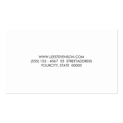 Simple Minimalist Plain Black Modern Professional Business Cards (back side)