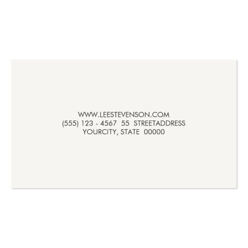 Simple Minimalistic Faux Wood Professional Business Cards (back side)