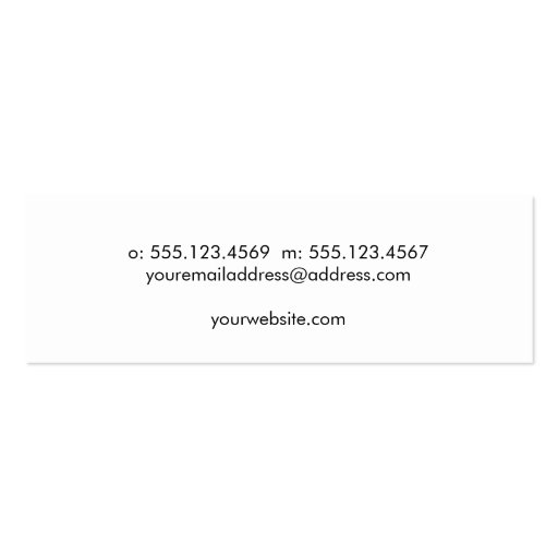 Simple Minimalistic Solid Black  Linen Look No. 3 Business Cards (back side)