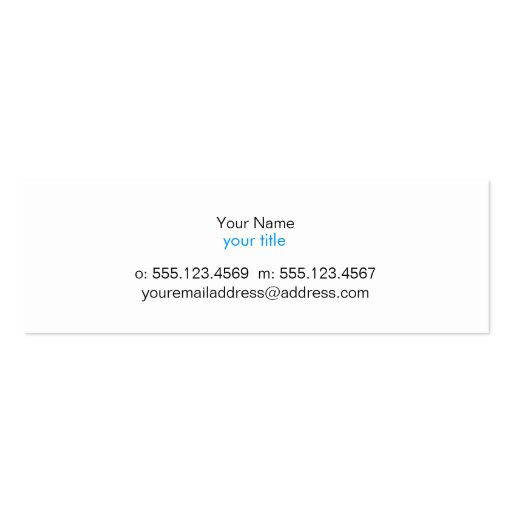 Simple Minimalistic Solid Black No. 2 Business Card Templates (back side)