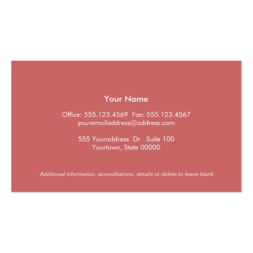 Simple Modern Boutique Wood Grain Look Business Card Templates (back side)