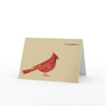 Simple Modern Cardinal Holiday Greeting Cards