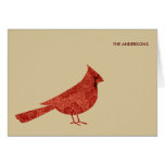 Simple Modern Cardinal Holiday Greeting Cards