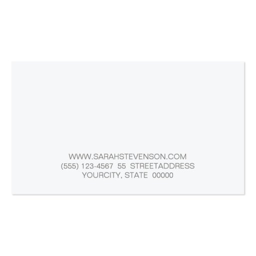 Simple Modern FAUX Sequins Beauty and Fashion Business Card (back side)