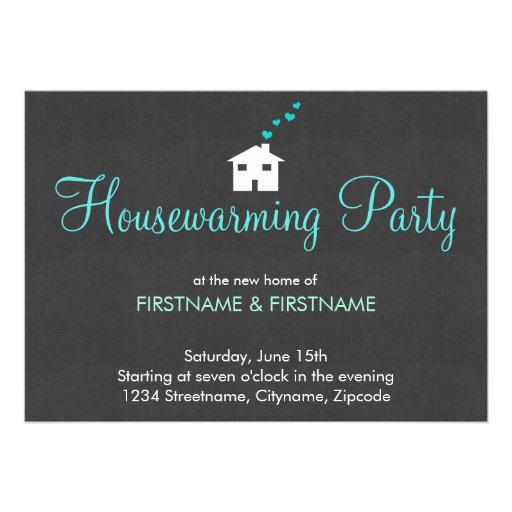 Simple Modern Housewarming Party Invitations