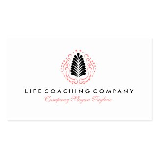 Simple Modern Life Coaching Logo Design Double-Sided Standard Business Cards (Pack Of 100)