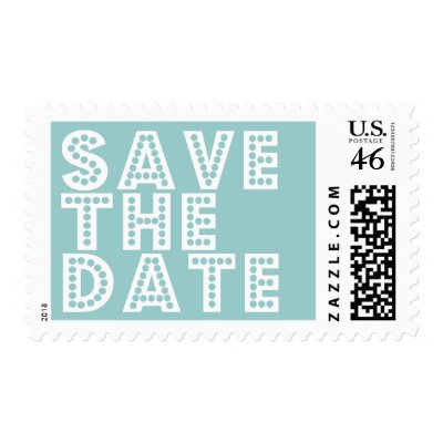 Simple Modern Save The Date postage - customize