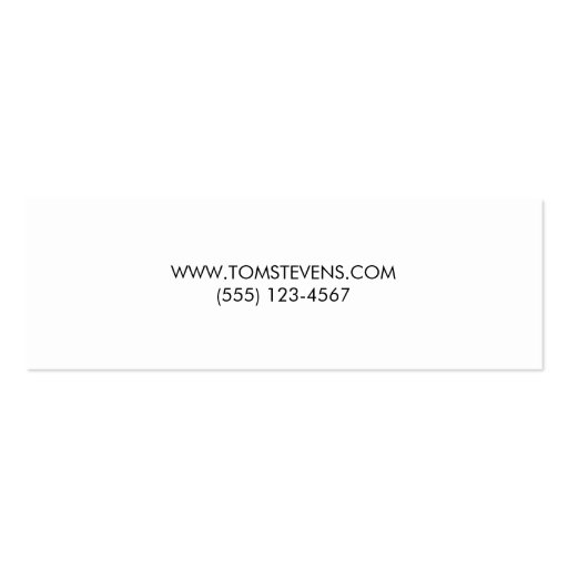 Simple Modern Silver Black Linen Red Striped Business Card Templates (back side)