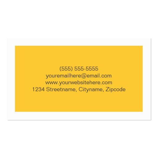 Simple Modern Student Business Cards (back side)