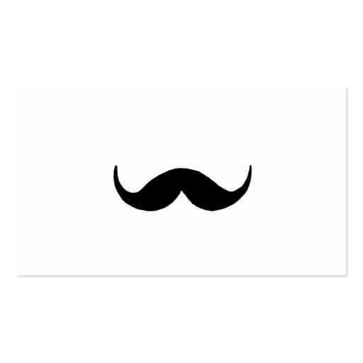 Simple mustache business card templates (front side)