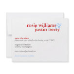 Simple Names Save the Date Personalized Announcements