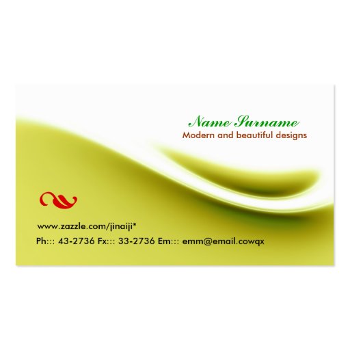 simple nice business card (front side)