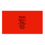 Simple Orange business cards