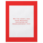 simple orange red border custom flyer