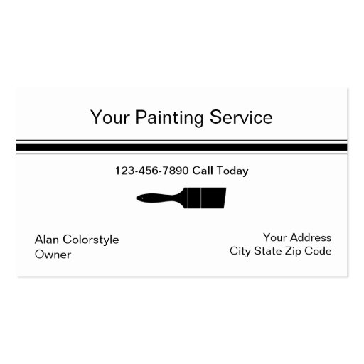 Simple Painter Business Card