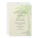Simple Palm Tree Wedding Invitation