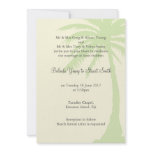 Simple Palm Tree Wedding Invitation 2