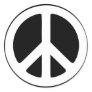 Simple Peace Sign Round Stickers
