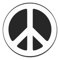 Simple Peace Sign stickers