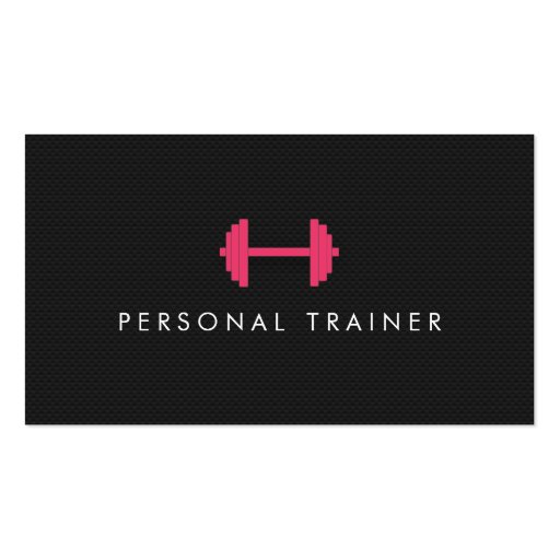 Simple Personal Trainer Fitness Business cards (front side)