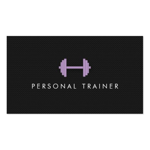 Simple Personal Trainer Fitness Business cards (front side)