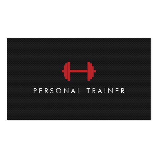 Simple Personal Trainer Fitness Business cards