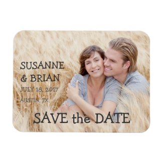 SIMPLE PHOTO SAVE THE DATE | COUNTRY VINYL MAGNET