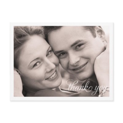 Simple Photo Thank You Postcards