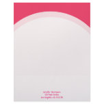 Simple pink border letterhead
