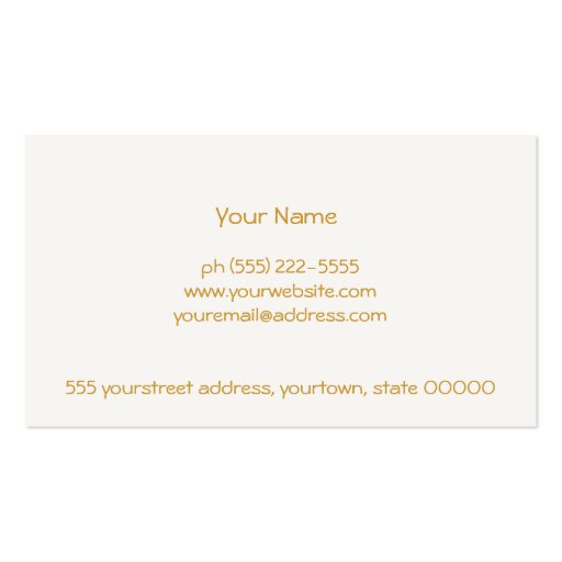 Simple Pink Lotus Flower Business Card (back side)