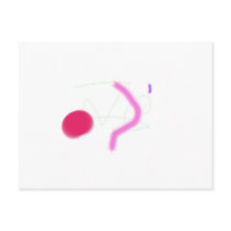 Simple Pink postcards by masabo Simple Pink postcards