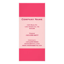 simple pink rack cards