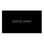 Simple Plain Black Business Card