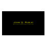 Simple Plain Black Business Card