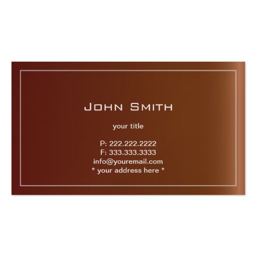 Simple Plain Leather Texture Business Card (back side)