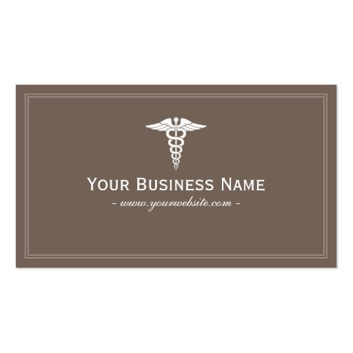 Simple Plain Medical Business Card (front side)
